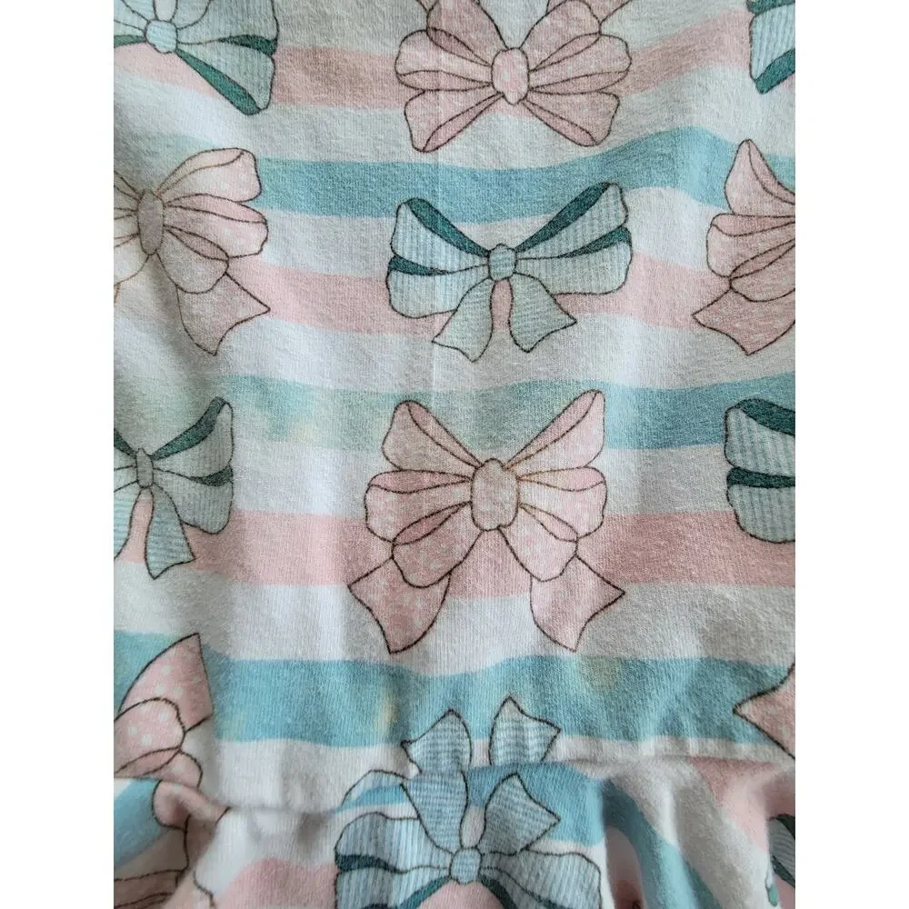 DotDot Smile Unicorn Ruffle Swing Dress Bow Skirted Romper 2PC Bundle‎ Size 3/4